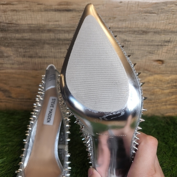 New Steve Madden Womens Vari03s1 Clear Pumps Size 8.0 - Picture 11 of 12